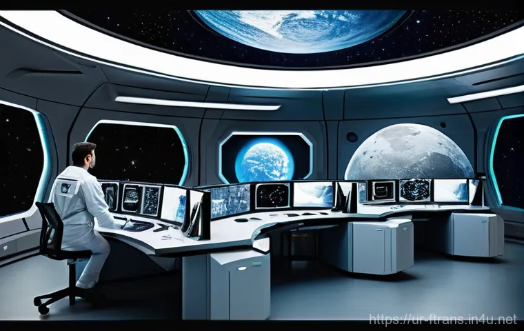 우주 항공사 - **Prompt:** An astronaut, a female in her 30s, is engaged in a rigorous physical rehabilitation sess...