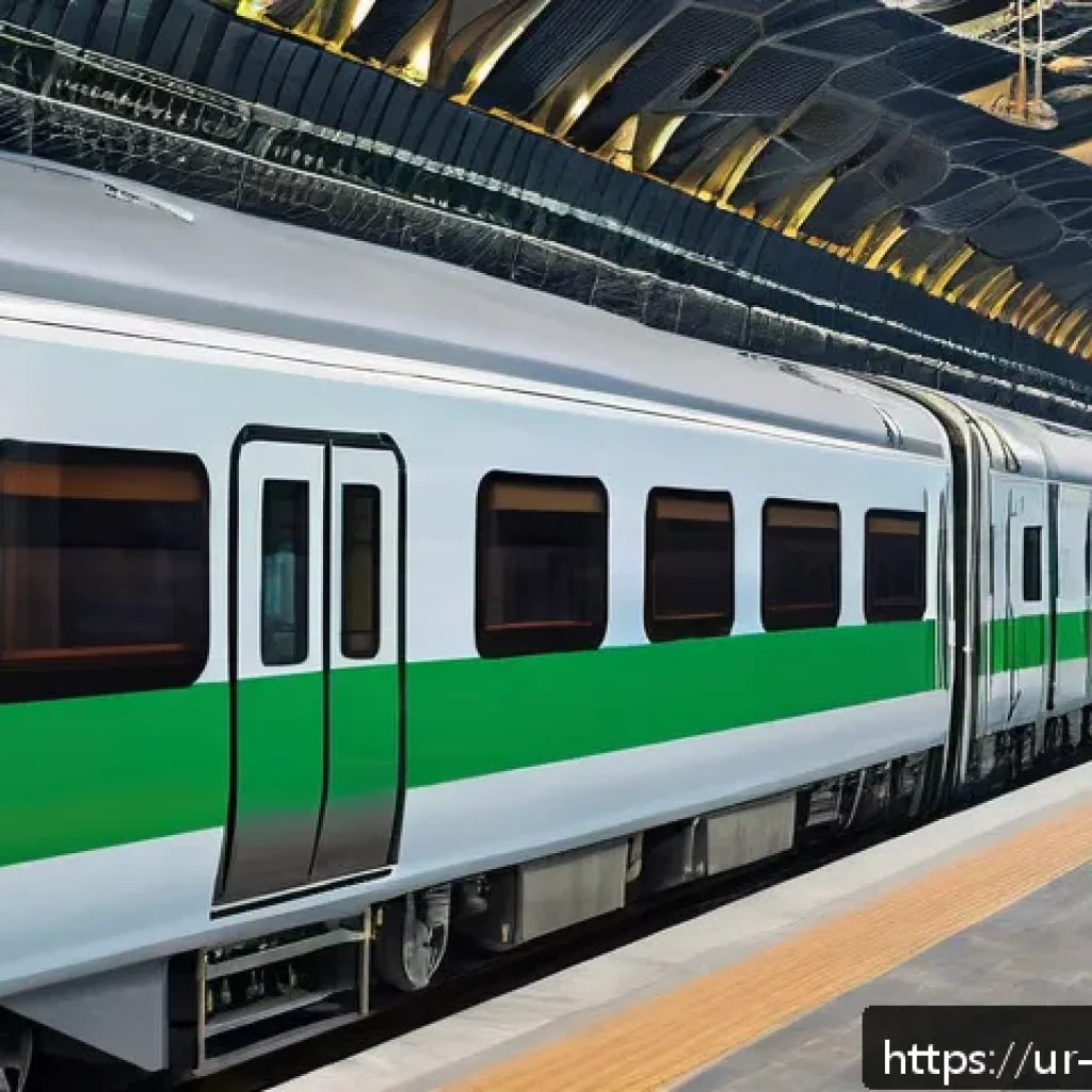 고속철도 열차 - A bustling modern high-speed train station in Pakistan during the early morning, featuring a sleek s...